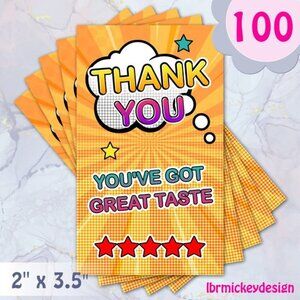 100 Thank You Cards